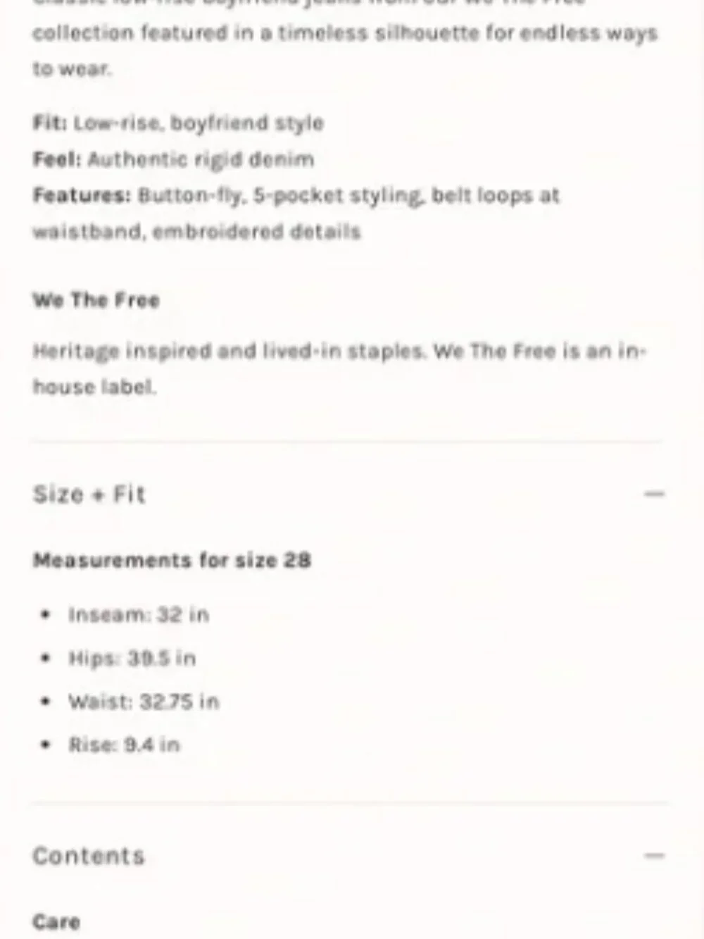 NWT FREE PEOPLE WE THE FREE Tennessee Low-Rise Embroidered Boyfriend Jeans - Picture 5 of 5